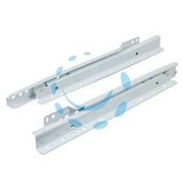 GUIDE SCORREVOLI PER CASSETTI CON RULLI TEFLON BIANCHE - cm.35 (art.4001 36 2)