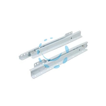 GUIDE SCORREVOLI PER CASSETTI CON RULLI TEFLON BIANCHE