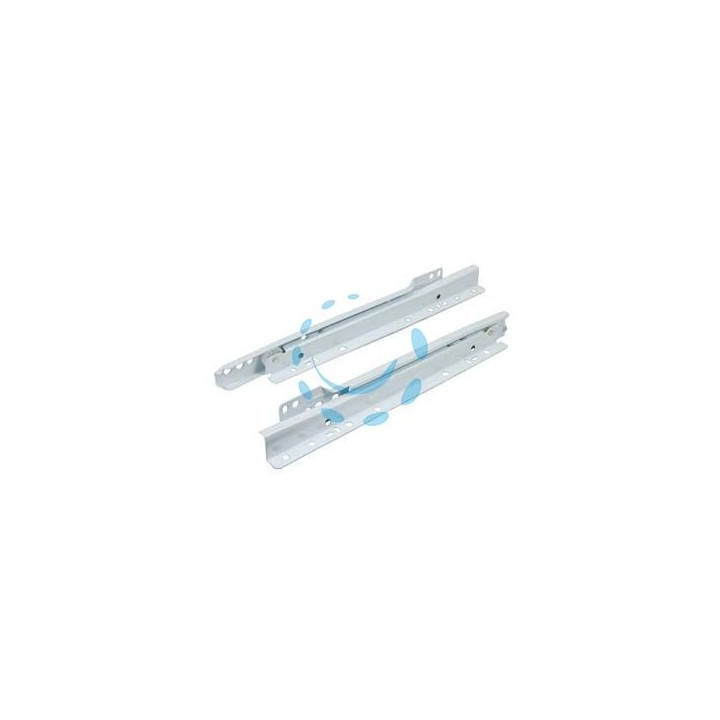 GUIDE SCORREVOLI PER CASSETTI CON RULLI TEFLON BIANCHE - cm.35 (art.4001 36 2)