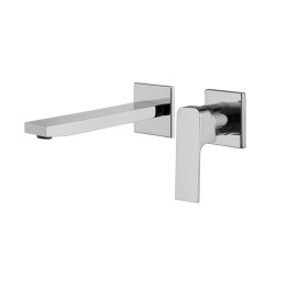 RUBINETTO MISCELATORE LAVABO A PARETE PIASTRA DIVISA FIMA CARLO FRATTINI FIT F3391NLX8CR