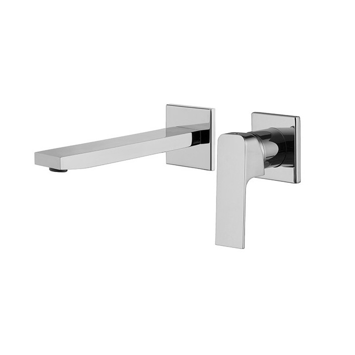 RUBINETTO MISCELATORE LAVABO A PARETE PIASTRA DIVISA FIMA CARLO FRATTINI FIT F3391NLX8CR