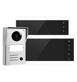 VIDEOCITOFONO DOPPIO MONITOR INTERNO IN KIT colore bianco