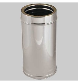 ELEMENTO DIRITTO MT1 DOPPIA PARETE Int. Ø 80 - Est. Ø 130