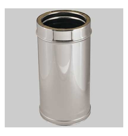 ELEMENTO DIRITTO MT1 DOPPIA PARETE Int. Ø 130 - Est. Ø 180