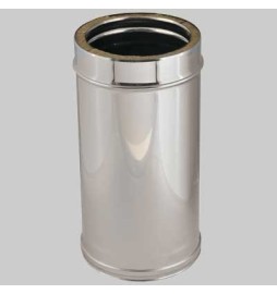 ELEMENTO DIRITTO MT 0,5 DOPPIA PARETE Int. Ø 150 - Est. Ø 200