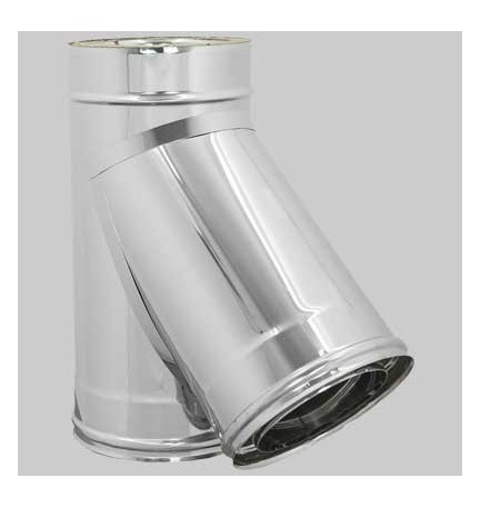 RACCORDO A TEE 135° DOPPIA PARETE Int. Ø 180 - Est. Ø 230