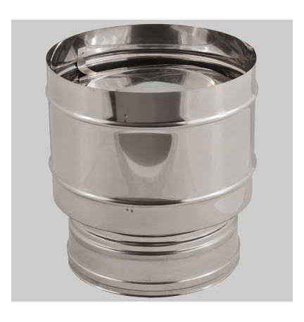 CAPPELLO ANTIRIFLUSSO DOPPIA PARETE DIAMETRO ESTERNO FEMMINA Int. Ø 100 - Est. Ø 150