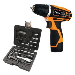 KIT TRAPANO AVVITATORE + SET CHIAVI A BUSSOLA avvitatore '1972/K12V-10' + cassetta 'BW903E/C42'