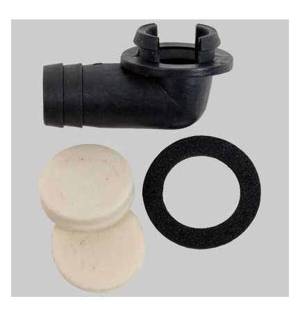 RACCORDO A PIPA PER SCARICO Pipa Ø 32 -Uscita Ø 20