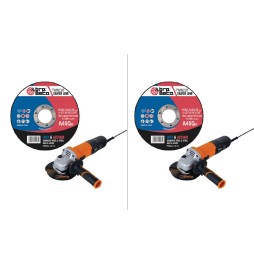 KIT 600 MOLE ABRASIVE INOX/FERRO + 2 SMERIGLIATRICI mole 'A46Q-BF' + smerigliatrici 'Beta 1956-115'